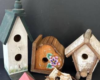 468 collectionoffiveassortedwoodenbirdh