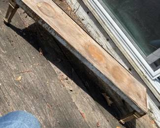 264 vintageindustrialmetalwoodplantshel