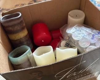 332 boxofcandleswaxbatteryoperatedand
