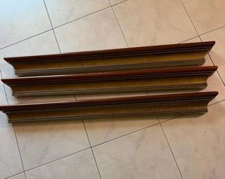 414 setof3solidwoodwalldisplayledges