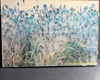 537 framedartprintabstractbluegreenbot