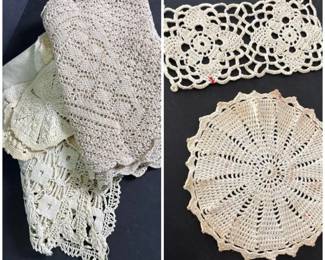 104 vintagehandmadecrochetandlacetable