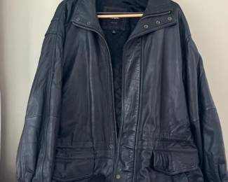 326 marcnewyorkmensblackleatherparka