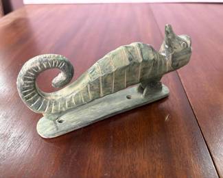 422 largeceramicseahorsedoorknockerwith