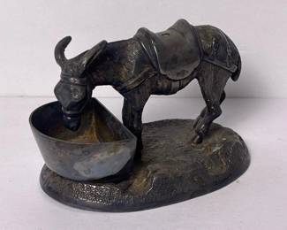 008 vintagemetaldonkeyfigurinepatinated