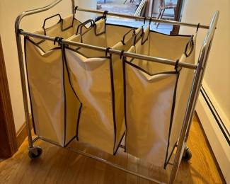 032 3bagrollinglaundrysorterhamperwith