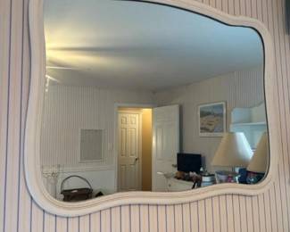 446 vintagecurvywhitewallmirror