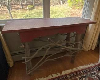 256 rusticnaturalwoodconsoletablewithb