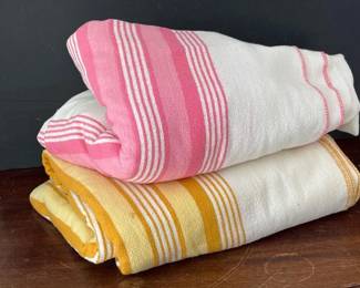 076 vintagetexmadestripedtwinblanketset
