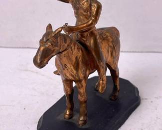 156 bronzetonenativeamericanonhorseback