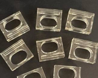 068 setofeightclearacrylicnapkinrings