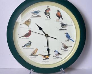 227 1997quartzanalogbirdsongwallclockw