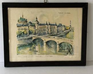 333 mariusgerardframedparissceneartpri