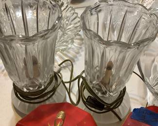Pair glass lights 10