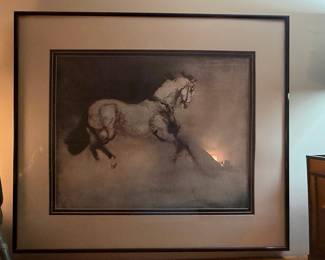 Framed Kaiko Moti "Impatience" Lithograph