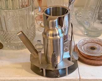 Hampton Home 7-Piece Stainless Steel Cocktail Shaker Set with Bar Tools