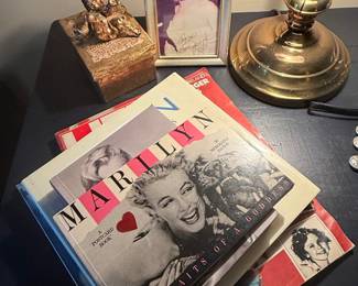 Marilyn Monroe Books and Signed Framed Photograph