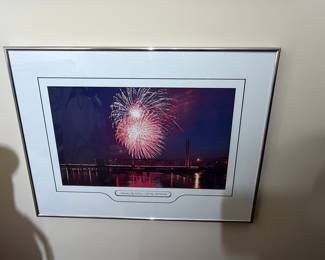 Independence Day Celebration, Surf City, North Carolina Framed Print