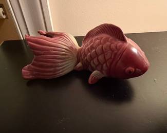 Ceramic Goldfish Figurine