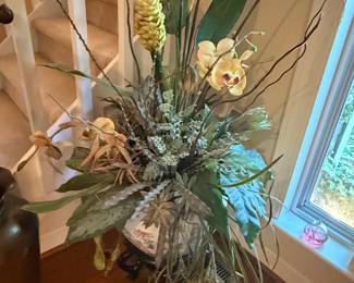 Large Artificial Floral Arrangement with Ginger and Orchid