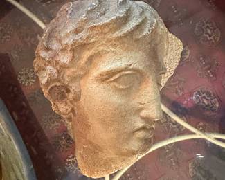 Vintage Plaster Bust: "Head of a Victorious Athlete" by Austin Productions