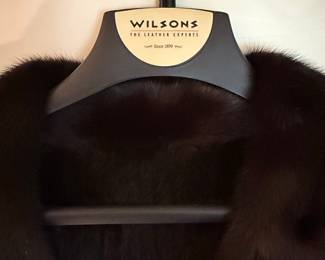 Wilsons Leather Men's Reversible Mink Fur and Leather Bomber Jacket