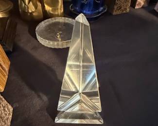 Cut Crystal Obelisk Award