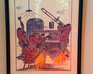 George B. Luttrell "New Orleans Jazz" Print