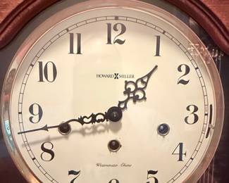 Howard Miller 613-231 Cherry Bordeaux Westminster Chime Wall Clock