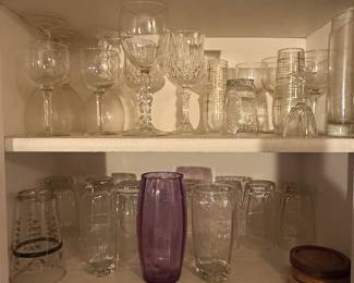 Assorted Vintage Glassware Set