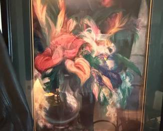 Impressionist Floral Still Life Framed Print