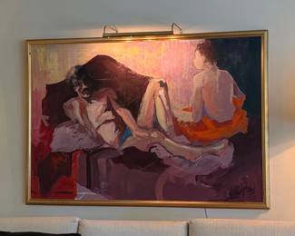 Figurative Oil Painting with Signature