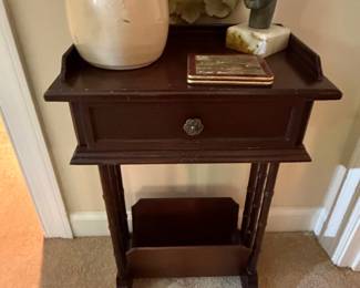Accent Table with Magazine Rack