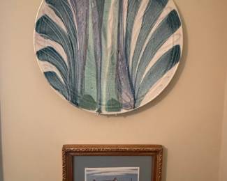 Large Ceramic Decorative Plate