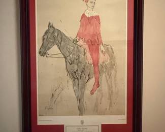 Pablo Picasso "Harlequin on Horseback" Print
