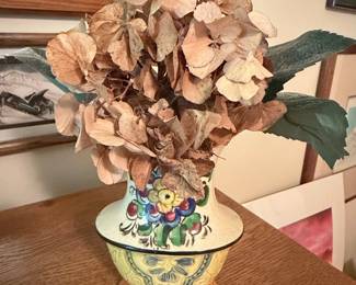 Hand-Painted Dutch Zuid-Holland Pottery Vase