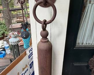 Antique Cast Iron Ring Pull Door Knocker