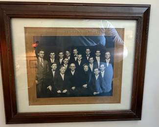 Antique Group Photograph, Early 20th Century, Possibly a School or Club
