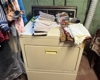 Older gas dryer. These things NEVER stop running. 