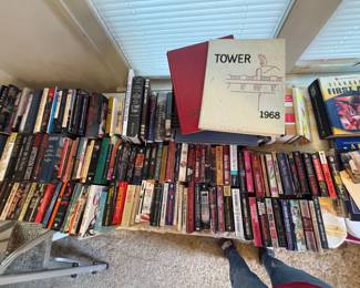 Books galore: Fiction, nonfiction, cookbooks, religious books, books on beating addiction and a surprisingly large number of books for those interested in the mystical arts and tarot