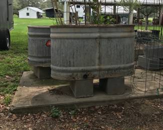 Trough planters