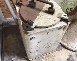 Vintage military ammo/powder container