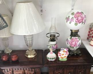Hand painted lamps