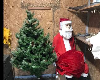 Life size Santa sitting mannequin