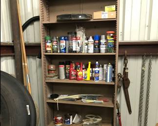 Shelf in Shop - Paint, etc