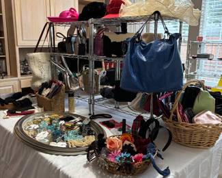 Purses, hats, gloves