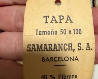 Vintage Samaranch S.A. Barcelona Pastoral Tapestry