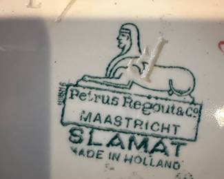 Petrus Regout & Co. Maastricht 'Slamat' Pattern Ceramic Plate