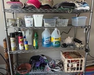 Chrome Wire Shelving Unit with Casters