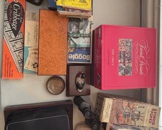 Vintage Game Collection (Assorted Board Games and Accessories)